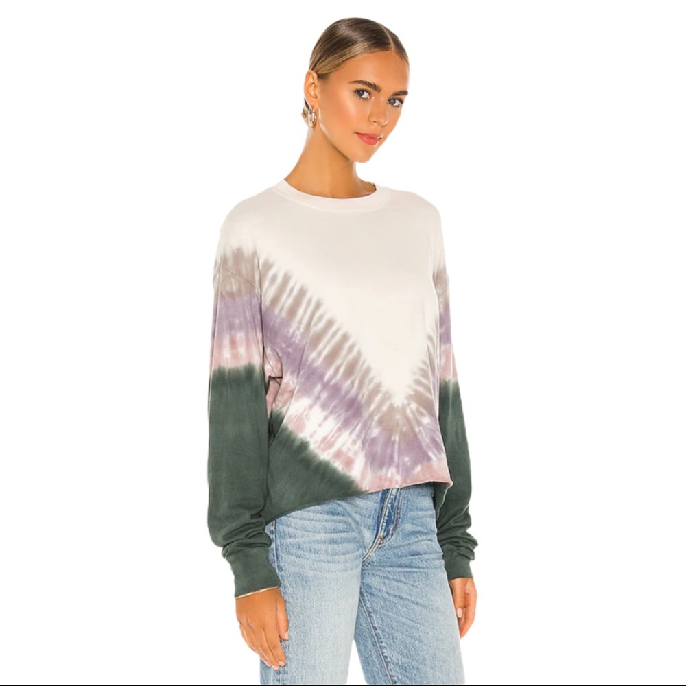 Daydreamer X Free People Tie Dye Long Sleeve Tee - Picture 4 of 11